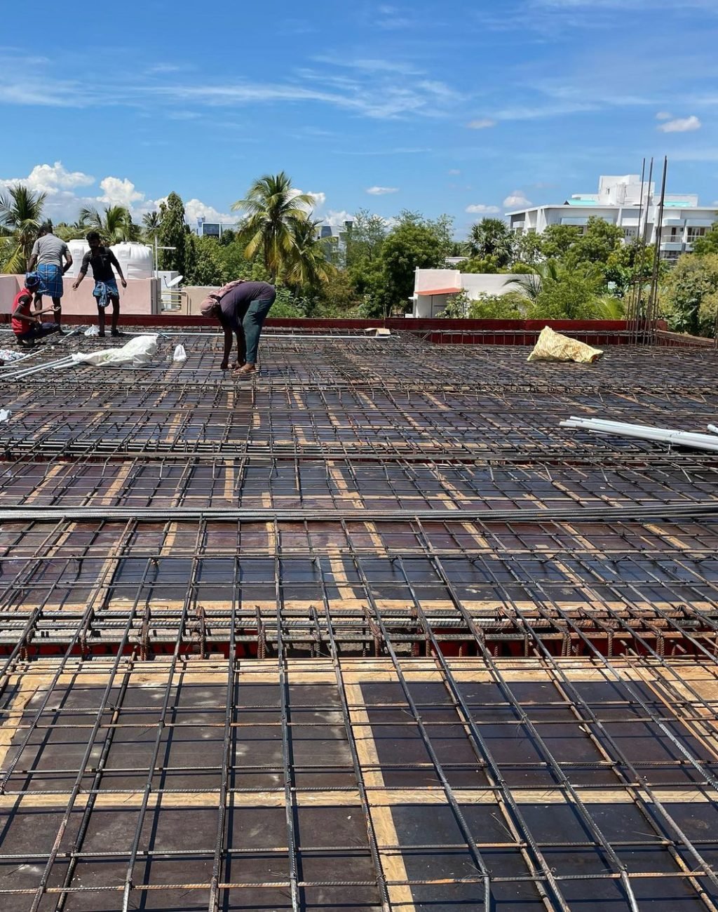 Stilt +3 Floor Commercial Building, Tirunelveli, First Floor Roof checking with Er. Venkatachalapathy (1)